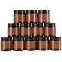 4 oz Amber Round Glass Jars (12 Pack), SXUDA Empty Cosmetic Containers with Inner Liners and black Lids For Slime, Beauty Products, Cosmetic, Lotion,Powders and Ointments 4 oz Amber Round Glass Jars (12 Pack), SXUDA Empty Cosmetic Containers with Inner Liners and black Lids For Slime, Beauty Products, Cosmetic, Lotion,Powders and Ointments