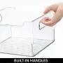 Boîte de Rangement en Plastique mDesign pour Frigo, Congélateur ou Placard Cuisine – Conteneur Profond avec Poignées – Organiseur pour Fruits, Légumes, Yaourts, Snacks, Pâtes – 30.5 cm (8 Unités) – Transparent Boîte de Rangement en Plastique mDesign pour Frigo, Congélateur ou Placard Cuisine – Conteneur Profond avec Poignées – Organiseur pour Fruits, Légumes, Yaourts, Snacks, Pâtes – 30.5 cm (8 Unités) – Transparent