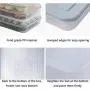 WANGLX ST Storage Jar Dumpling Container Crisper Egg Storage Box Food Grade Plastic Box Can Be Placed in The Refrigerator for Family Restaurants
