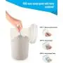 Dicht verschließbare Keksdosen, Küchenbehälter mit Deckeln, Plastikbehälter, für Mehl und Zucker, Set aus 2 (2 qt + 1 qt)