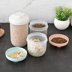 Plastic Kitchen Food Cereal Grain Bean Rice Storage Container Sealed Cans Jar Household 400/800ml