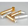 6PCS 5ml/0.17oz Empty Refillable Gold Coating Glass Essential Oil Roller Bottles Sample Packing Vial Cosmetic Jar Container Holder For Perfume Lip Oil Aromatherapy Essential Oil