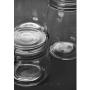 Ball Glass Sealed Jar Lids, Transparent Storage Containers Round Herbs Pot-F