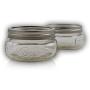 Ball (2 Packs) Wide Mouth Half Pin Mason Pint Jars-8oz-4 Per Box-Total 8, 8 oz Jars, GREEN