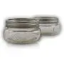 Ball (2 Packs) Wide Mouth Half Pin Mason Pint Jars-8oz-4 Per Box-Total 8, 8 oz Jars, GREEN