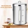 Cookie Jar Cereal Coffee Storage Containers Jar 304 Stainless Steel with Lids Airtight Bpa Free Large, Food Storage Containers Jar for Kitchen Pantry Organization Canister Candy Bulk, 6L/8L