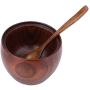 jskjlkl2019 1Pc Solid Wood Spice Jar Seasoning Pot Sugar Bowl Storage Box with Spoon and Lid for Kitchen Tool