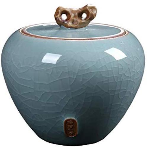 Cereal Containers Ceramic Tea Cans, Household Kitchen Storage Moisture-proof Cans Containers (color : C)