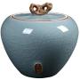 Cereal Containers Ceramic Tea Cans, Household Kitchen Storage Moisture-proof Cans Containers (color : C)
