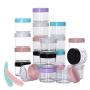 100 Packs Travel Size Jars 20 g and Makeup Spatula Empty Cream Jars TSA Approved Makeup Jars Leak Proof Toiletry Containers for Traveling