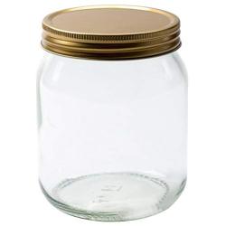 Nutleys 454 ml Round Glass Honey Jar (6-Piece)