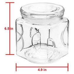 Kinetic GoGreen Glassworks Glass Canister with Glass Lid, 42.9 oz 56113, Clear