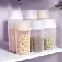 Boîte de Rangement en Plastique SuperCS pour Cuisine, Aliments, Graines, Céréales, Grands Conteneurs Transparents en Flacons Boîte de Rangement en Plastique SuperCS pour Cuisine, Aliments, Graines, Céréales, Grands Conteneurs Transparents en Flacons