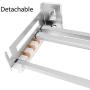 Spice Rack Wall Mount Single With Protection Railing And Towel Holder Stainless Steel Shelf Organizer Herb Jar Container For Kitchen Bathrooms Pantry Cabinet Storage (Size : 70cm)