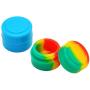 Symons 100Pcs Food Grade Non-Stick Silicone Wax Dab Containers Multi Use Storage Jars with Non Stick Wax Oil Random Color(2ML)