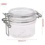 Dicht verschließbare Kunststoff-Behälter mit Clipverschluss, 120 ml - Küchen-Lebensmitteltopf, Geschirr-Organizer, Konservierungsbehälter, Kosmetik-Cremes-Organizer