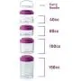 BlenderBottle C00301 GoStak Twist n Lock Storage Jars, 4-Piece Starter Pak, Black BlenderBottle C00301 GoStak Twist n Lock Storage Jars, 4-Piece Starter Pak, Black