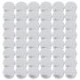 Tosnail 48 Pack 1 oz. Round Tins Lip Balm Tin Container Cosmetic Containers with Screw Thread Lid