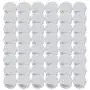 Tosnail 48 Pack 1 oz. Round Tins Lip Balm Tin Container Cosmetic Containers with Screw Thread Lid Tosnail 48 Pack 1 oz. Round Tins Lip Balm Tin Container Cosmetic Containers with Screw Thread Lid