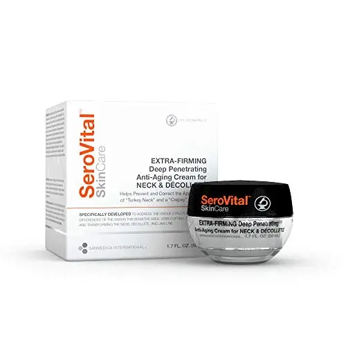 SeroVital SkinCare Extra-Firming Deep Penetrating Anti-Aging Cream for Neck & Décolleté. 1.7 Fluid Ounces