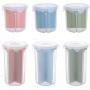 Tenflyer Home Kitchen Storage Jar Sealed Anti-Moisture Sorting Grids Beans