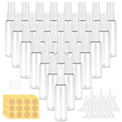 Bouteilles Vaporisatrices Miniatures, Shynek 32 Pièces 60ml Nebuliseur Fin Petit Flacon de Voyage Bouteilles Vides Réutilisables pour Échantillons d'Huiles Essentielles Parfum Bouteilles Vaporisatrices Miniatures, Shynek 32 Pièces 60ml Nebuliseur Fin Petit Flacon de Voyage Bouteilles Vides Réutilisables pour Échantillons d'Huiles Essentielles Parfum