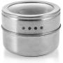 JUSTDOLIFE Seasoning Pots Fashion Kitchen Storage Stainless Steel Magnitic Spice Rack Pots Cruet Condiments for Home