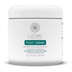 Ljomi Foot Cream (3.2 oz) - Repairs Cracked Dry Feet and Calloused Skin - Callous Remover Moisturizer Softens Itchy Foot Pain Relief - Pedicure Lotion for Smoother Heels, Soles and Chapped Elbows