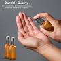 2 Pack Amber Glass Spray Bottles 2oz - the Perfect Spray - Small Empty Bottles For Cleaning Solutions, Plants, Essential Oils, Bleach, Alcohol - Best Refillable Fine Mist Spray Pack Perfume Atomizer