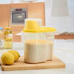 V2AMZ - 2L Storage Box Cereal Dispenser Storage Box Bottles Jars Boxes Kitchen Food Grain Rice Containers Nice