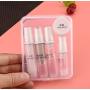 10ML3pcs + 5ML1pcs Transparent Small Ounce Plastic Empty Airless Vacuum Pump Press Bottle Jar Pot Vial Container For Cosmetic Makeup Serums Cream Lotion Travel Toiletries Liquid Toner