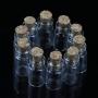 Glass Jars Bottles With Cork Stoppers 10pcs/lot 0.5ml 18x10mm Mini Glass Bottle Vial with Cork Stopper Storage Pendant