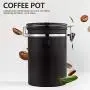 Bouteilles Hermétiques à Graines de Café en Inox Century Warehouse avec Couvercle, Cuillère, Soupape d'Aération et Suiveur Journalier/Mensuel (Argent) Bouteilles Hermétiques à Graines de Café en Inox Century Warehouse avec Couvercle, Cuillère, Soupape d'Aération et Suiveur Journalier/Mensuel (Argent)