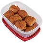 Haushaltsdekorations Premium Easy Find Lids Lebensmittelbehälter 2,5 Gallonen Rennrot Aufbewahrungsbehälter