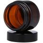 Xunlin 10pcs Empty 5g 10g 15g 20g 30g 50g Amber Glass Jars Skin Care Cream Bottles Cosmetic Container Travel Packing Eye Cream Pot Jar (Color : Amber, Size : 10g x 10pcs)