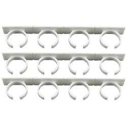 Best Quality 3pcs Rv Spice Gripper Clip Strip 20 Jar Rack Storage Holder Wall Plastic, Lanyard Display Rack - Rv Kitchen Storage, Supermarket Shelving, S Display Hooks, Wire Countertop Display