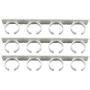 Best Quality 3pcs Rv Spice Gripper Clip Strip 20 Jar Rack Storage Holder Wall Plastic, Lanyard Display Rack - Rv Kitchen Storage, Supermarket Shelving, S Display Hooks, Wire Countertop Display