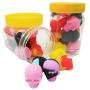 SZBS Silicone Containers 20/can 3ml Skull-shape Containers Assorted Color Silicone Container For Dab Concentrate Containers Wax Oil Storage Jars Dab Containers (50)