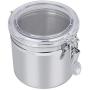 Neufday-Stainless Steel Coffee Canister Food Storage Jar Tea Sugar Milk Powder Container(B 1311cm)