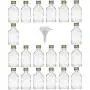 Viva Haushaltswaren - 20 Mini Glass Bottles 20 ml with Screw Tops for Self-Filling incl. a Filling Funnel Diameter 5cm Viva Haushaltswaren - 20 Mini Glass Bottles 20 ml with Screw Tops for Self-Filling incl. a Filling Funnel Diameter 5cm