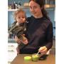Nellam Baby Food Storage Containers - Leakproof, Airtight, Glass Jars for Freezing & Homemade Babyfood Prep - Reusable, BPA Free, 24 x 4oz Set, that is Microwave & Freezer Safe
