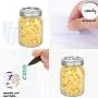 KAMOTA Mason Jars 18 oz With Regular Lids and Bands, Ideal for Jam, Honey, Wedding Favors, Shower Favors, Baby Foods, DIY Magnetic Spice Jars, 12 PACK, 20 Whiteboard Labels Included