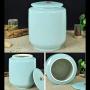 Food Jars & Crocks Rice Storage Kitchen Ceramic M Cylinder With Lid Sealed Storage Tank Household Moisture-proof Insect-proof Jar Ice Crack Glaze No Smell (Color : B, Size : 2833cm)