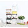Kitchen Storage Containers Plastic Spice Jars,Spice Rack Organizer for Cabinet,Salt Pepper Sugar Spice Jars