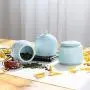 Handgefertigte Aufbewahrungsgläser, Teedose, Tee Sets, Zero Accessoires, Teekanne, Keramik, versiegelte Töpfe, Kungfu Tee Aufbewahrungstanks, Gelb