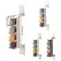 Hosdog Seasoning Rack Spice Pots, 4 Tier Adjustable and Rotatable Rotating Seasoning Box, Storage Container Condiment Jars with Spoon,Beige Hosdog Seasoning Rack Spice Pots, 4 Tier Adjustable and Rotatable Rotating Seasoning Box, Storage Container Condiment Jars with Spoon,Beige
