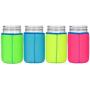 JarJackets Neoprene Mason Jar Protector Sleeve - Fits 32oz (1 quart) Jars (4, Multicolor)