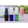 XINGZI 12Pcs 10ml 0.34oz Portable Empty Refillable Clear Plastic Lotion Pump Bottle with Pink Press Pump Head Cosmetic Make-up Face Cream Lotion Emulsion Sample Packing Container Vial Jars