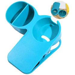 JUSTDOLIFE Cup Holder Clip Creative Drink Holder Clip Desk Cup Holder with Divider Tray