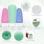 Silicone Travel Bottles 17 Pcs TSA Approved BPA Free Travel Containers Food-grade Spray Bottles Cream Jars for Shampoo Leak-proof Cosmetic Toiletry Travel Containers with Brush Tag